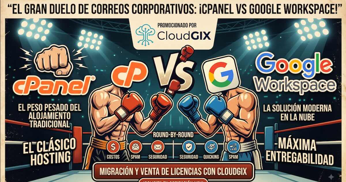 Correos de cPanel vs Google Workspace: ¿Cuál es mejor para tu empresa?