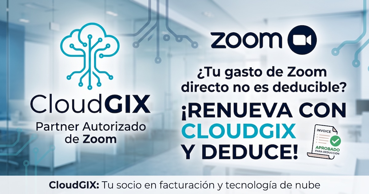¿Contrataste Zoom directo en su página y no puedes deducir el gasto? Aquí la solución