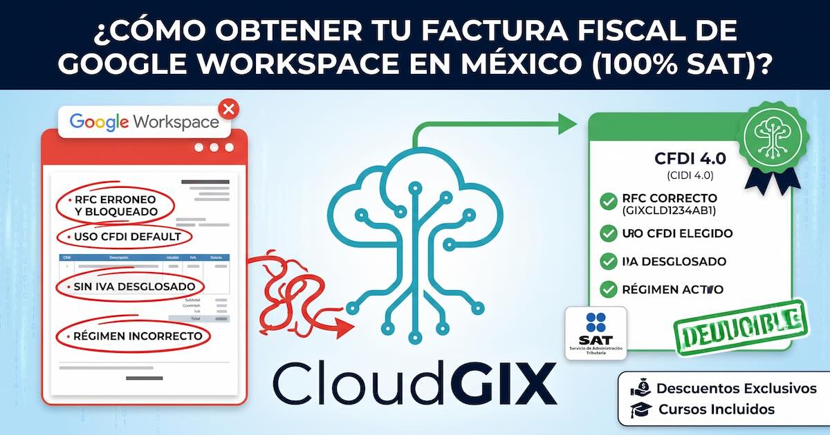 ¿Cómo obtener tu Factura Fiscal de Google Workspace en México sin errores?